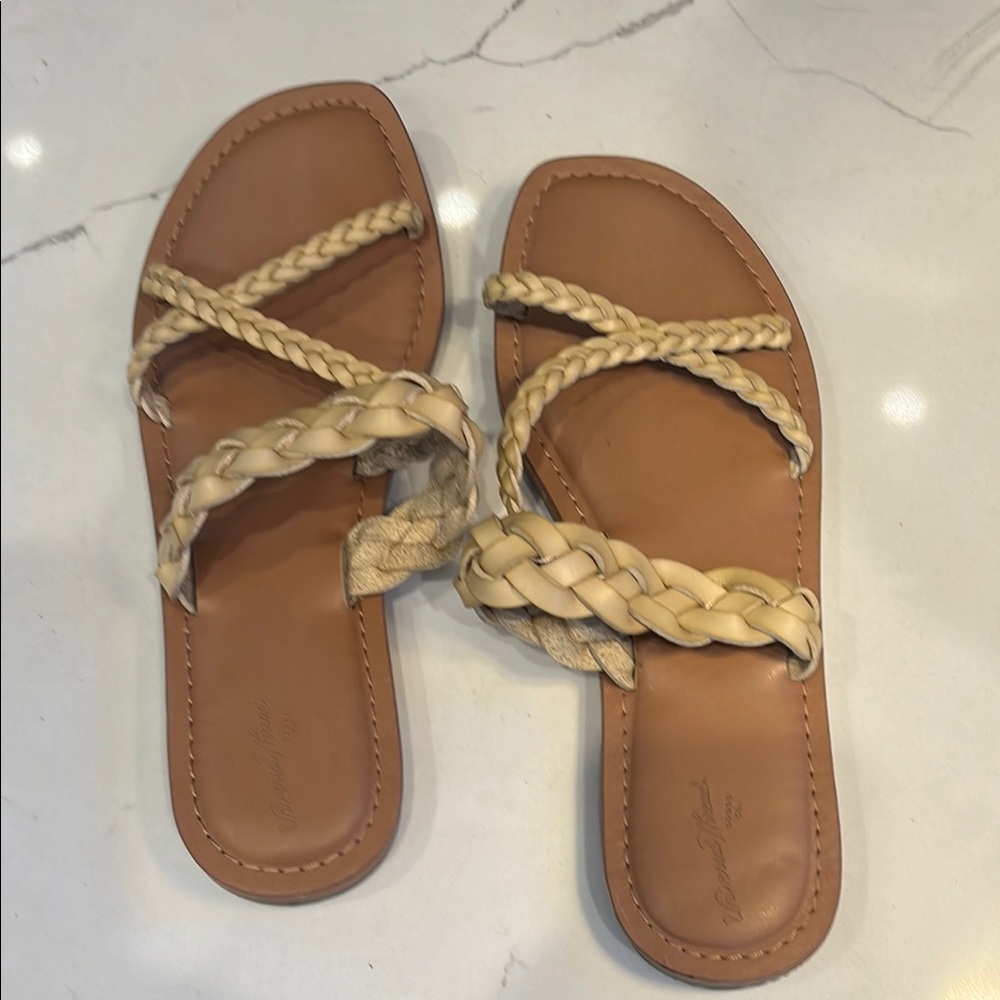 Braided Tan Sandals
